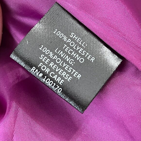 SANDRO STUDIO Purple Ruffle Trim All-Weather Lightweight Jacket Tie Belt, Large - Picture 10 of 11